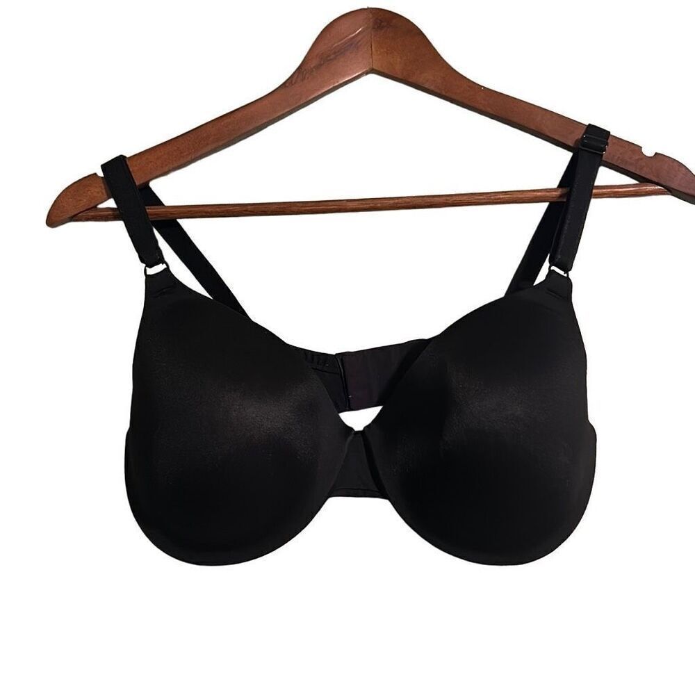 Black‎ Bra Adjustable Straps Supportive Everyday Comfort Lingerie